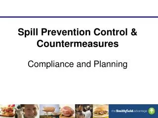 Spill Prevention Control &amp; Countermeasures