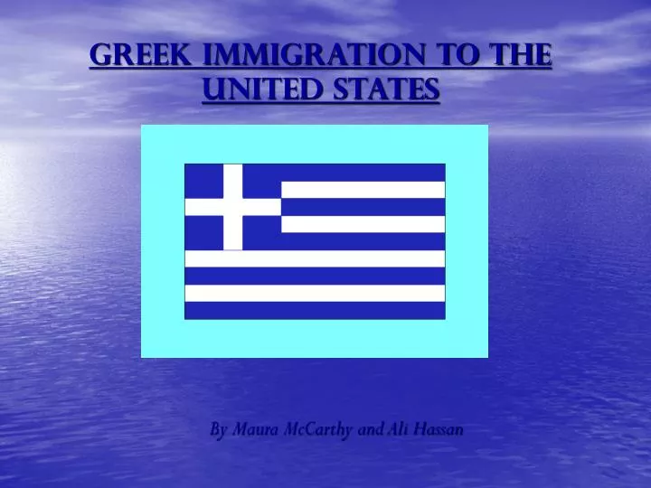 greek immigration to the united states