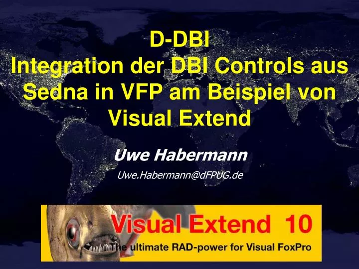 d dbi integration der dbi controls aus sedna in vfp am beispiel von visual extend