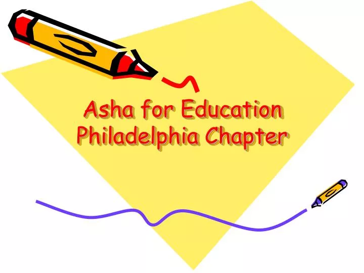 asha for education philadelphia chapter