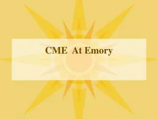 CME At Emory