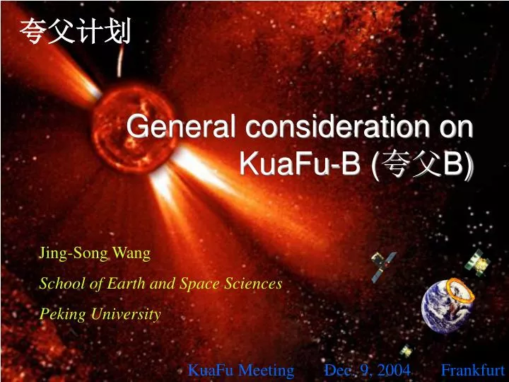 general consideration on kuafu b b