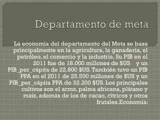 departamento de meta