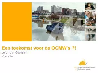 een toekomst voor de ocmw s