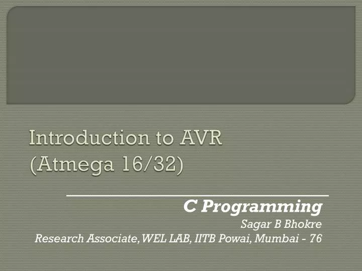 introduction to avr atmega 16 32