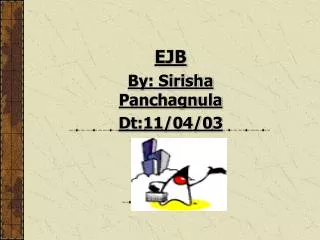 EJB By: Sirisha Panchagnula Dt:11/04/03