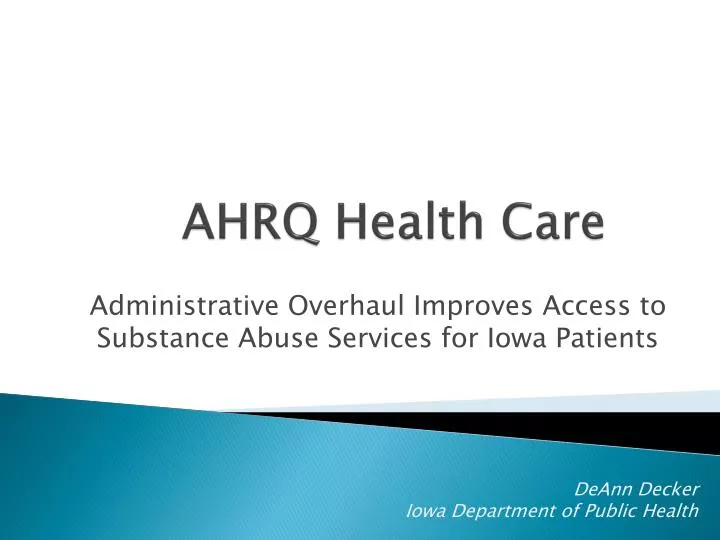 ahrq health care