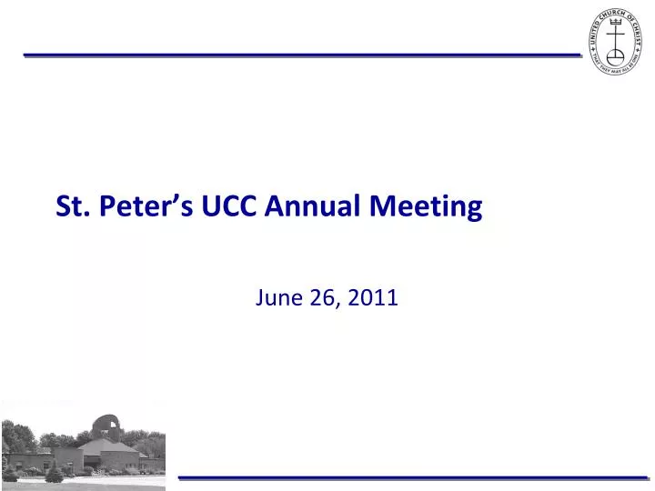 st peter s ucc annual meeting