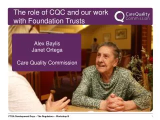 Alex Baylis Janet Ortega Care Quality Commission
