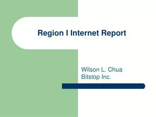 Region I Internet Report