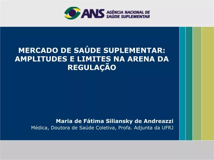 mercado de sa de suplementar amplitudes e limites na arena da regula o