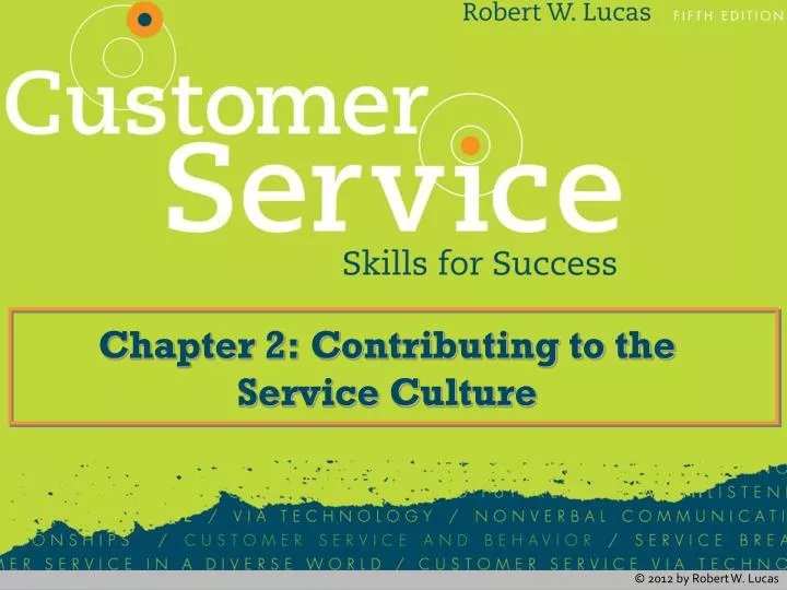 chapter 2 contributing to the service culture
