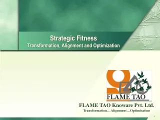 Strategic Fitness Transformation, Alignment and Optimization