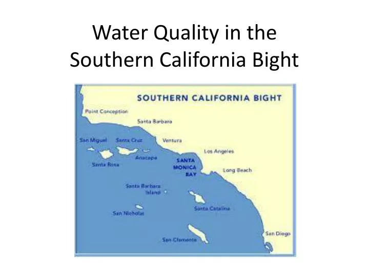 water quality in the southern california bight