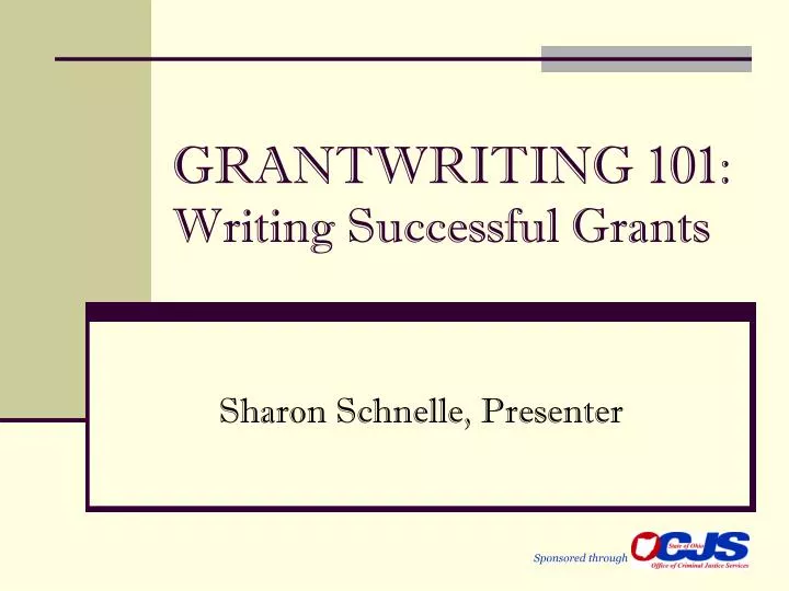 grantwriting 101 writing successful grants
