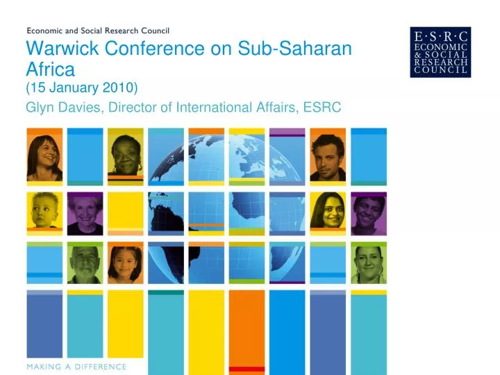warwick conference on sub saharan africa 15 january 2010