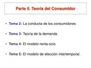 parte ii teor a del consumidor