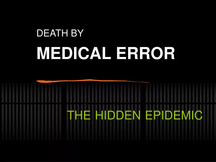 death by medical error