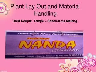 plant lay out and material handling