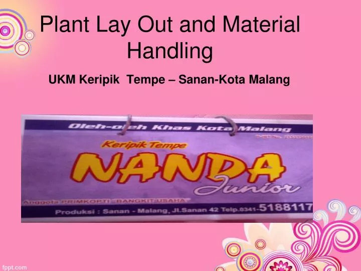 plant lay out and material handling