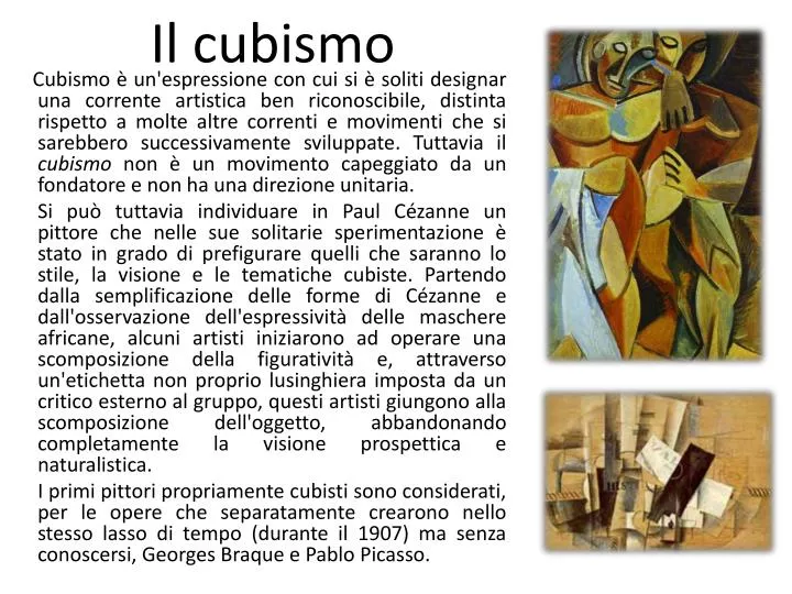 il cubismo