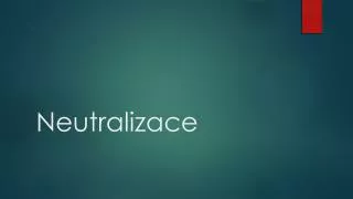 neutralizace