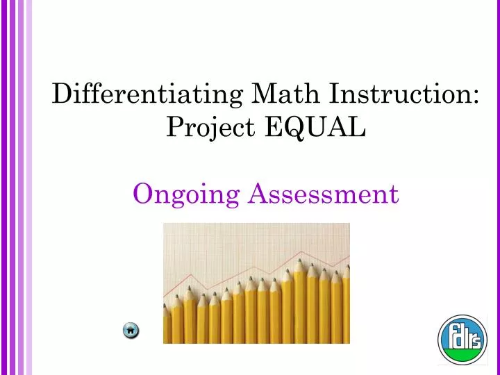 differentiating math instruction project equal ongoing assessment