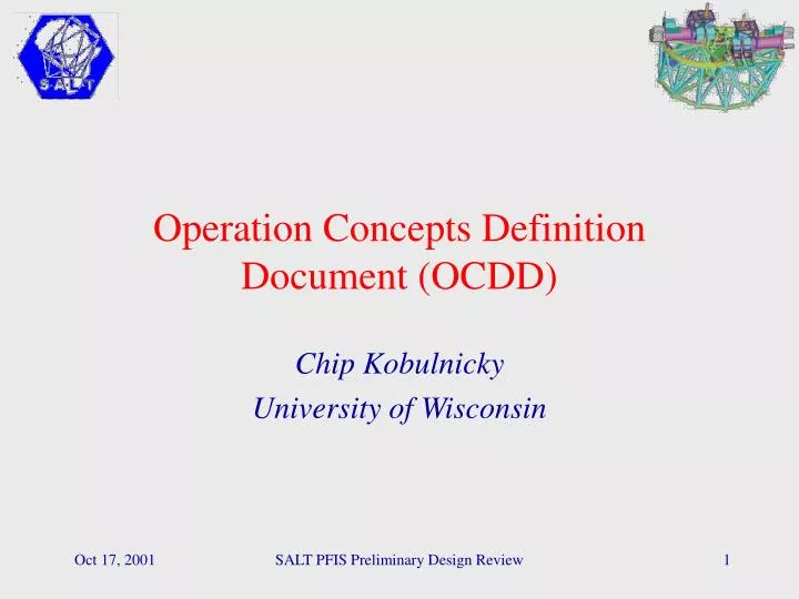 operation concepts definition document ocdd