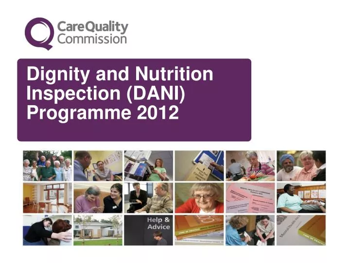 dignity and nutrition inspection dani programme 2012