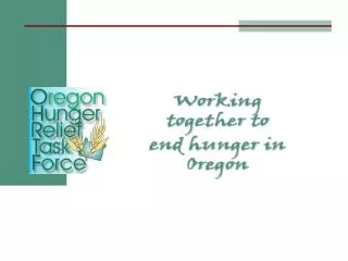 Oregon Hunger Relief Task Force