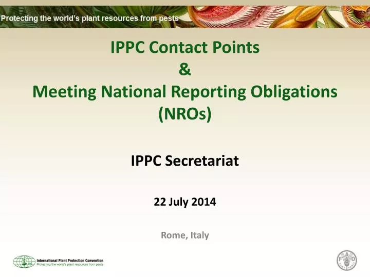ippc contact points meeting national reporting obligations nros