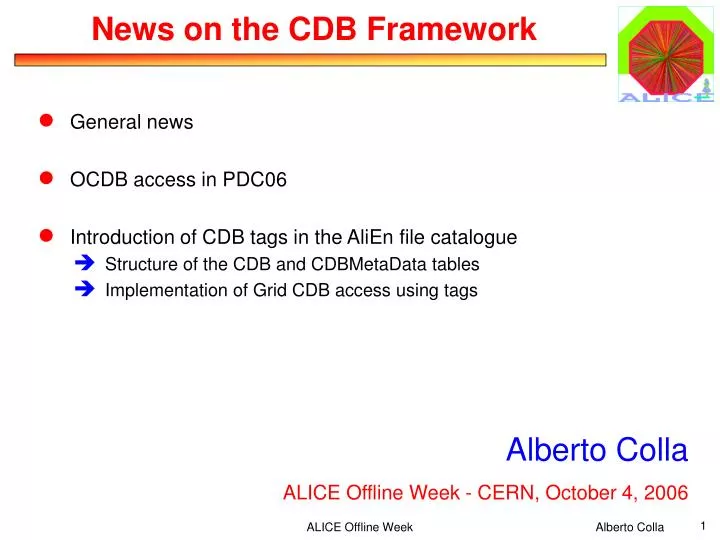 news on the cdb framework