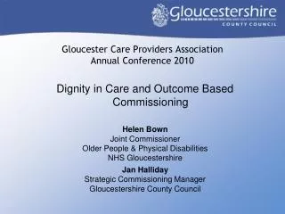 Gloucester Care Providers Association Annual Conference 2010