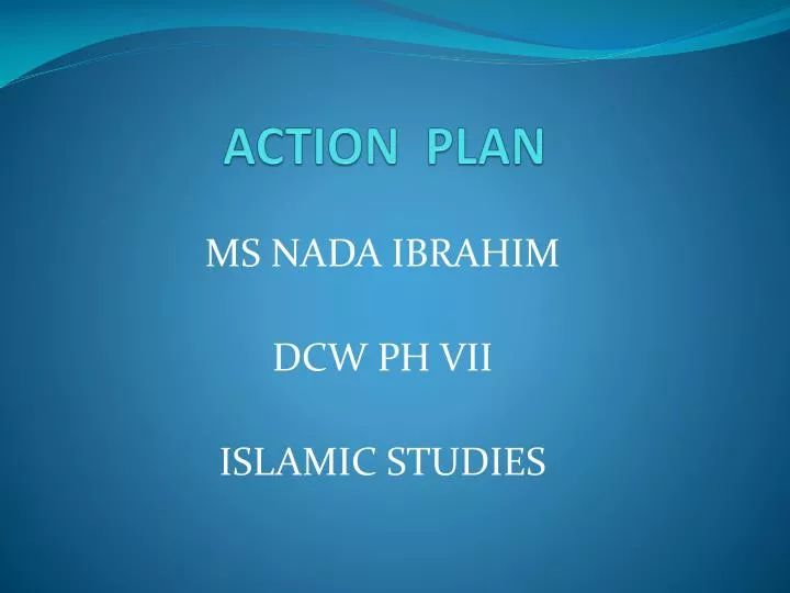 action plan