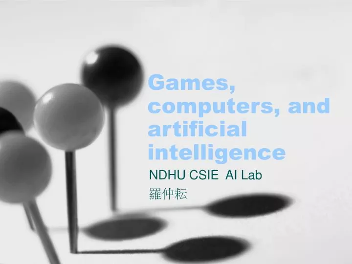 games computers and artificial intelligence