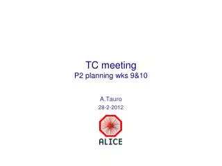 TC meeting P2 planning wks 9&amp;10