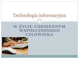 technologia informacyjna