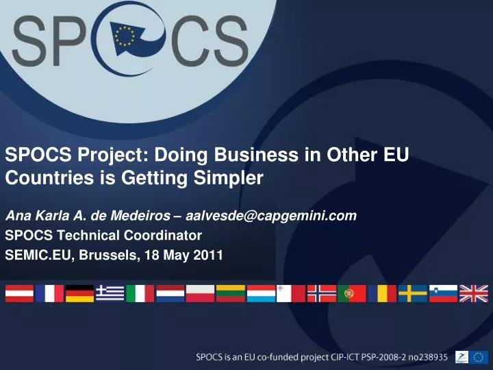 spocs project doing business in other eu countries is getting simpler