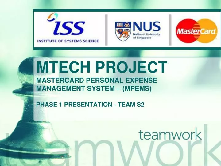 mtech project mastercard personal expense management system mpems