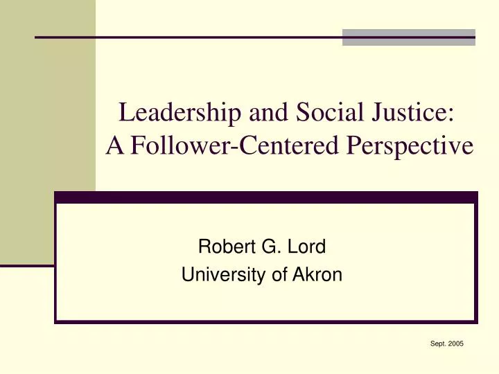 leadership and social justice a follower centered perspective