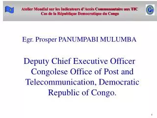 Egr. Pros per PANUMPABI MULUMBA