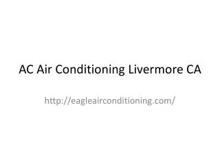 AC Air Conditioning Livermore CA