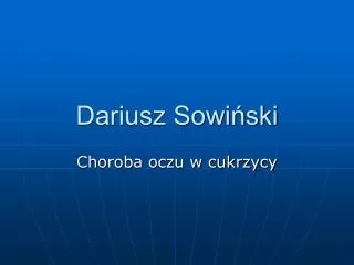 dariusz sowi ski