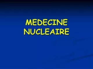 medecine nucleaire