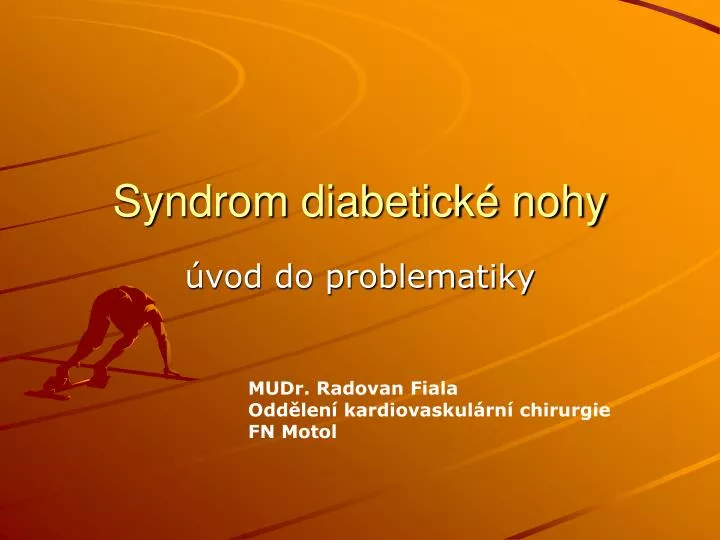 syndrom diabetick nohy