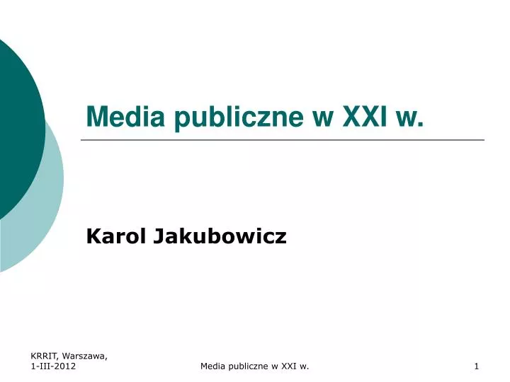 media publiczne w xxi w