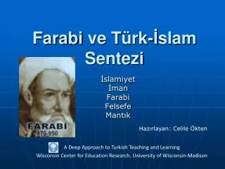 farabi ve t rk slam s entezi