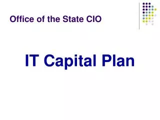 Office of the State CIO