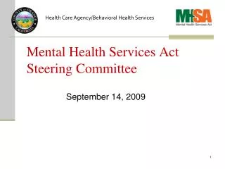 Mental Health Services Act Steering Committee