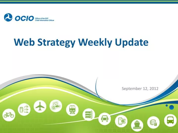 web strategy weekly update